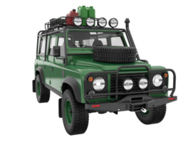 Realistic SUV isolated on transparent background. 3d rendering - illustration png