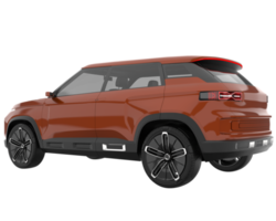 Realistic SUV isolated on transparent background. 3d rendering - illustration png