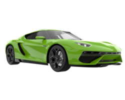 Sport car isolated on transparent background. 3d rendering - illustration png