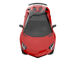 voiture de sport isolée sur fond transparent. rendu 3d - illustration png