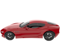 Sport car isolated on transparent background. 3d rendering - illustration png