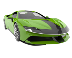 Sport car isolated on transparent background. 3d rendering - illustration png