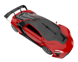 sport auto geïsoleerd Aan transparant achtergrond. 3d renderen - illustratie png