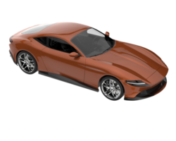 voiture de sport isolée sur fond transparent. rendu 3d - illustration png