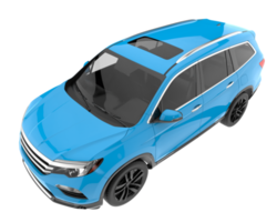 realistischer suv isoliert auf transparentem hintergrund. 3D-Rendering - Abbildung png