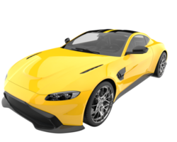 carro esporte isolado em fundo transparente. renderização 3D - ilustração png