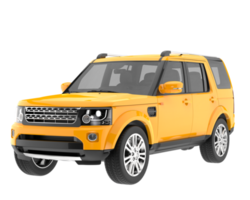 Realistic SUV isolated on transparent background. 3d rendering - illustration png