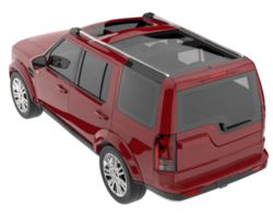 Realistic SUV isolated on transparent background. 3d rendering - illustration png