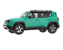 Realistic SUV isolated on transparent background. 3d rendering - illustration png