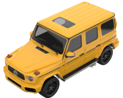 suv realista aislado sobre fondo transparente. Representación 3d - ilustración png