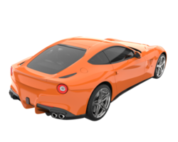 Sport car isolated on transparent background. 3d rendering - illustration png