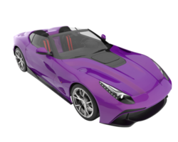 carro esporte isolado em fundo transparente. renderização 3D - ilustração png