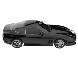 voiture de sport isolée sur fond transparent. rendu 3d - illustration png