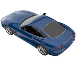 carro esporte isolado em fundo transparente. renderização 3D - ilustração png