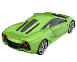 carro esporte isolado em fundo transparente. renderização 3D - ilustração png