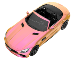 Sport car isolated on transparent background. 3d rendering - illustration png