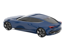 carro esporte isolado em fundo transparente. renderização 3D - ilustração png