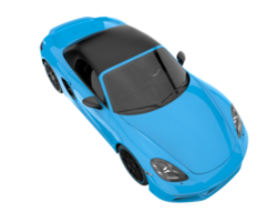 voiture de sport isolée sur fond transparent. rendu 3d - illustration png