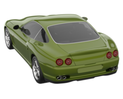 Sport car isolated on transparent background. 3d rendering - illustration png