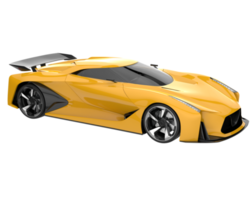 carro esporte isolado em fundo transparente. renderização 3D - ilustração png