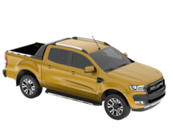 Pickup truck isolated on background. 3d rendering - illustration png