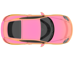 voiture de sport isolée sur fond transparent. rendu 3d - illustration png