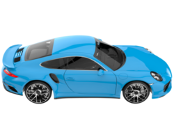 voiture de sport isolée sur fond transparent. rendu 3d - illustration png