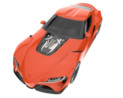 carro esporte isolado em fundo transparente. renderização 3D - ilustração png