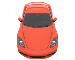 Sport car isolated on transparent background. 3d rendering - illustration png