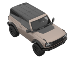 Realistic SUV isolated on transparent background. 3d rendering - illustration png