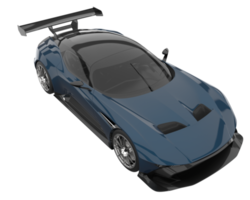 voiture de sport isolée sur fond transparent. rendu 3d - illustration png