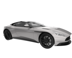 Sport car isolated on transparent background. 3d rendering - illustration png