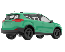 Realistic SUV isolated on transparent background. 3d rendering - illustration png
