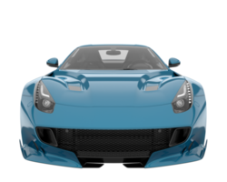 voiture de sport isolée sur fond transparent. rendu 3d - illustration png