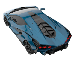 Sport car isolated on transparent background. 3d rendering - illustration png