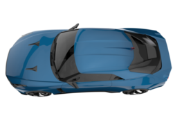 Sport car isolated on transparent background. 3d rendering - illustration png