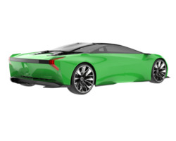 voiture de sport isolée sur fond transparent. rendu 3d - illustration png