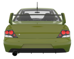 voiture de sport isolée sur fond transparent. rendu 3d - illustration png