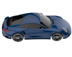 sport auto geïsoleerd Aan transparant achtergrond. 3d renderen - illustratie png