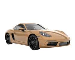 voiture de sport isolée sur fond transparent. rendu 3d - illustration png