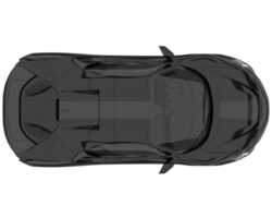 voiture de sport isolée sur fond transparent. rendu 3d - illustration png