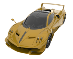 voiture de sport isolée sur fond transparent. rendu 3d - illustration png