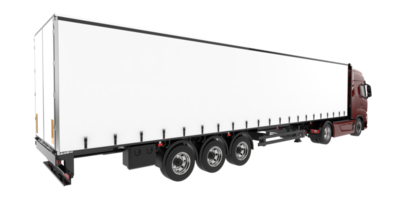 Truck isolated on transparent background. 3d rendering - illustration png