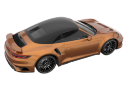 carro esporte isolado em fundo transparente. renderização 3D - ilustração png