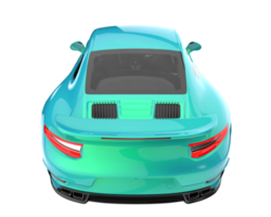 voiture de sport isolée sur fond transparent. rendu 3d - illustration png