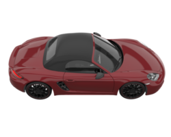 voiture de sport isolée sur fond transparent. rendu 3d - illustration png