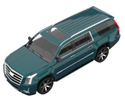 realistischer suv isoliert auf transparentem hintergrund. 3D-Rendering - Abbildung png