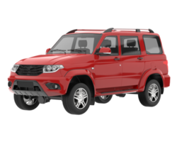 Realistic SUV isolated on transparent background. 3d rendering - illustration png