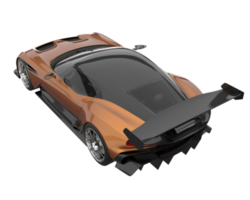 Sport car isolated on transparent background. 3d rendering - illustration png