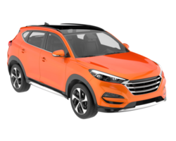 Realistic SUV isolated on transparent background. 3d rendering - illustration png